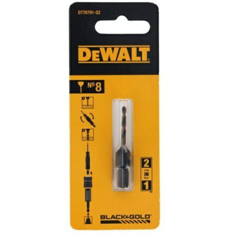 DeWalt Perceuse et système de rallonge de mèche de 8mm, idéal pour un perçage précis dans les matériaux durs, grande durabilité, résistant à l'usure, conception optimisée pour les travaux intensifs.
