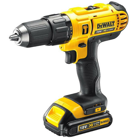 DeWalt - Perceuse visseuse à percussion à batterie 18V Li-Ion 2x1,3Ah - DCD776C2