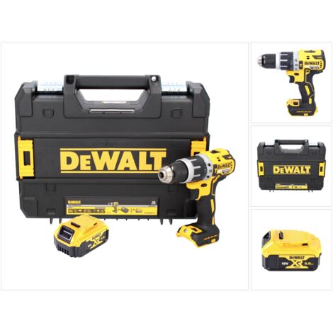 Dewalt – Perceuse-visseuse à percussion sans fil 18V – Moteur Brushless 70Nm – 1 batterie 5Ah – Coffret de transport TSTAK - DCD 796 NT