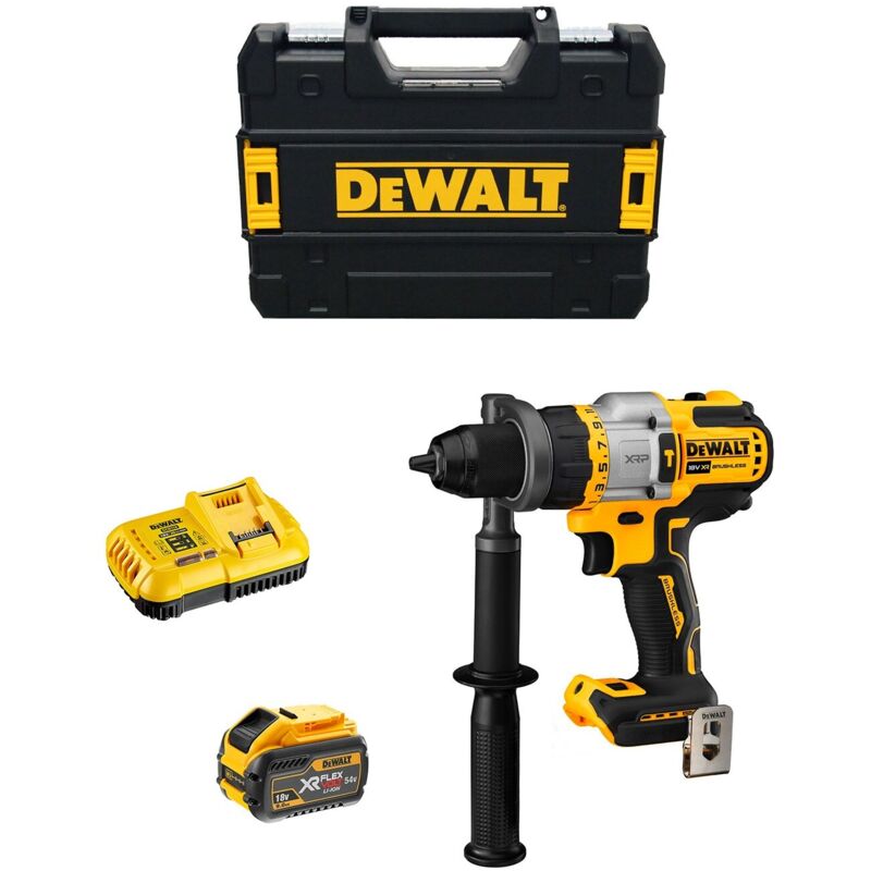 Perceuse Visseuse Percussion DEWALT DCD999X1-QW – 18V, 9Ah Li-Ion, Frein Électronique