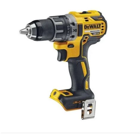 Dewalt – Perceuse-visseuse sans fil 18V 13 mm – Moteur Brushless – Couple 70Nm – 2 vitesses – Mandrin tout métal – Machine seule en carton emballage