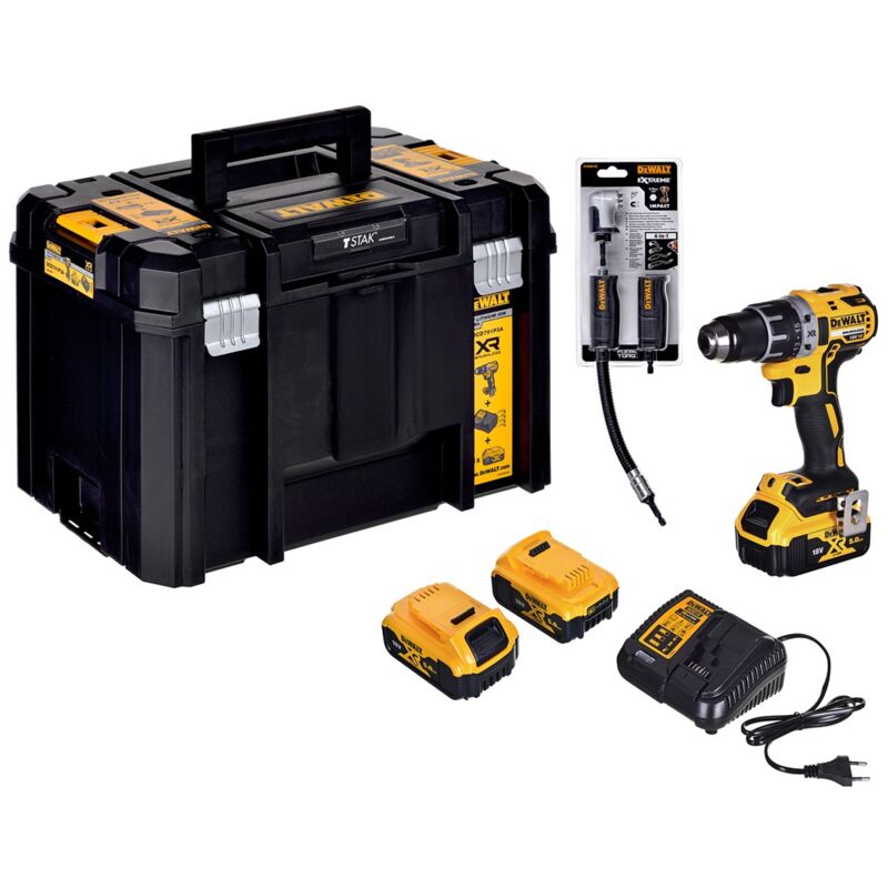 Dewalt - Tournevis sans fil 18V + tournevis d'angle DCD791P3A