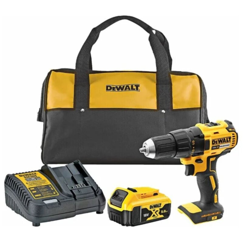 DeWALT Perceuse-visseuse sans fil DCD777P1, 1x 5,0 Ah et chargeur rapide en sacoche