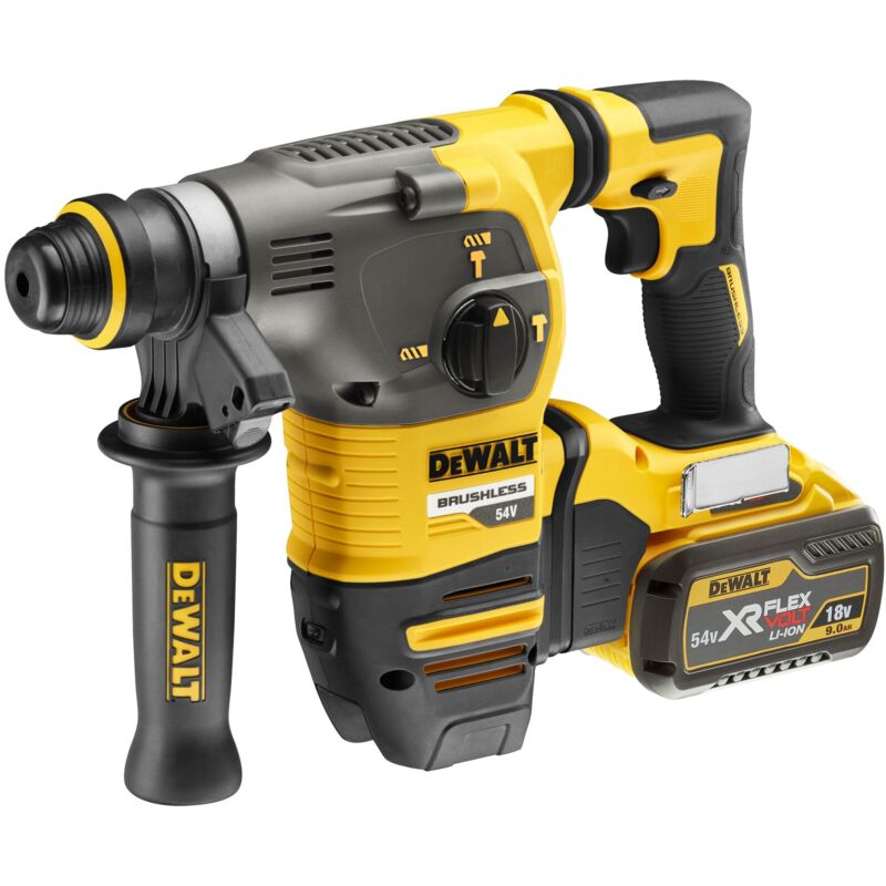 Dewalt DCH333X2 Perforateur SDS-Plus XR Flexvolt 54V Li-Ion batteries 2x9.0 Ah,chargeur et TSTAK