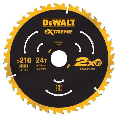 Dewalt piła tarcz.210x30mmx24z