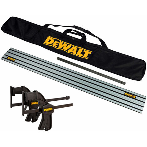 DeWalt Plunge Saw Kit 1.5m Guide Rail + Rail Bag + Connector + Twin Clamp