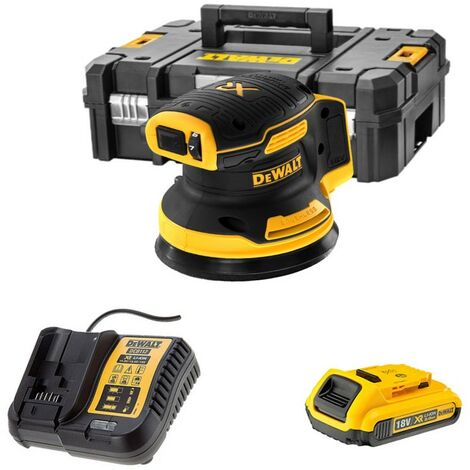 Dewalt – Ponceuse excentrique 125 mm 18V DCW210D1 – Moteur Brushless – Vitesse réglable 8000-12000 orb/min – Compatible système Air Lock