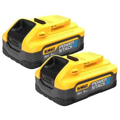 DeWalt Powerstack Akku, 18V / 5,0Ah, 2er Set