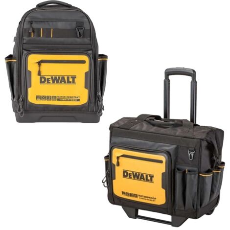 Dewalt Pro Rolling Wheeled Tool Bag Case Soft Storage Stackable + Pro Backpack