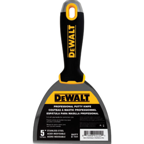 DeWALT Profi Spachtel Edelstahl 127 mm/5" Malerspachtel Trockenbau 2-141
