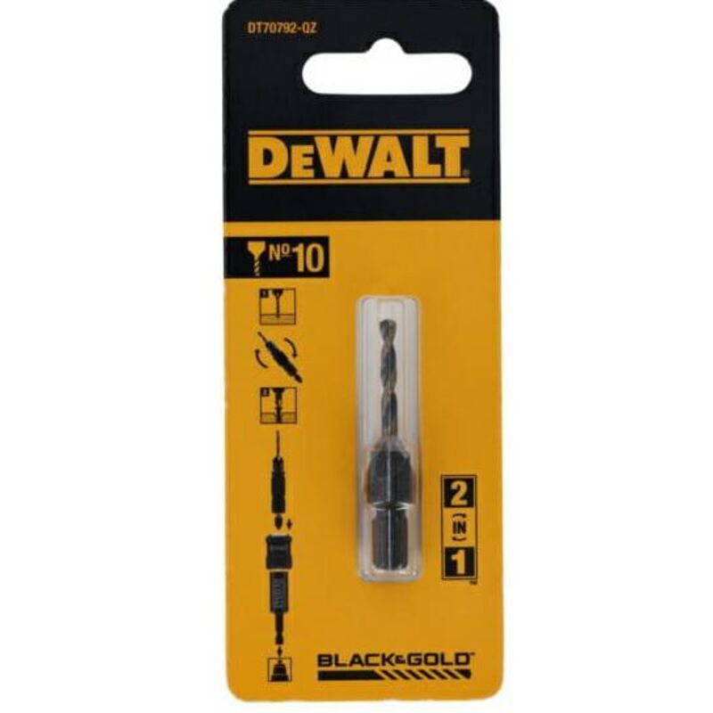 Foret bois à chanfreiner n°10 en acier Dewalt