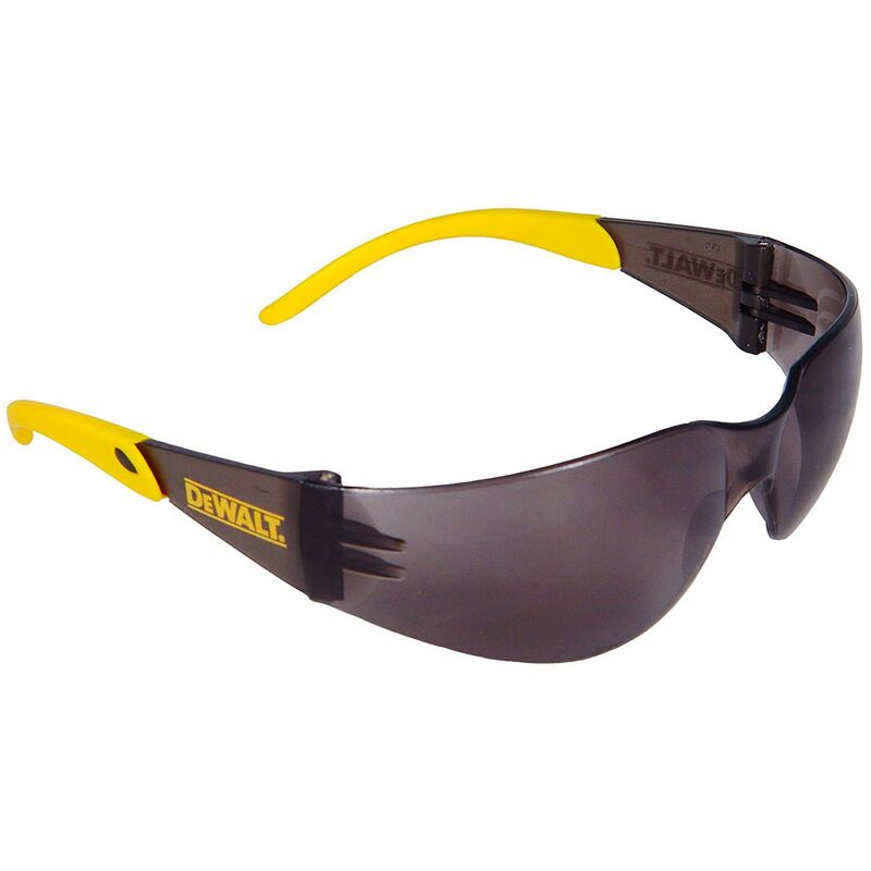 Protector Smoke Safety Glasses Wrap Around Impact Resistant Spec DPG54-2D - Dewalt