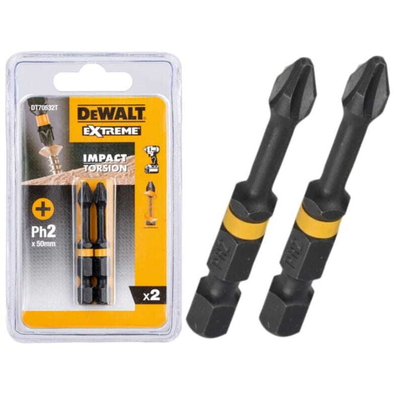 PUNTA A IMPATTO DEWALT PH2 2 pezzi.