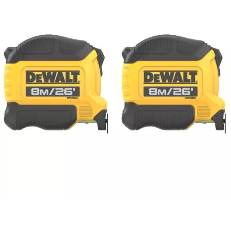 DeWALT Ruban de mesure de 8 DWHT38127 paquet de 2