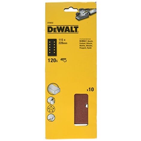 DeWalt Schleifbogen 115x280 mm K120, 10 Stk.