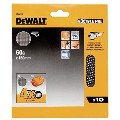 DeWalt Schleifgitter 150 mm K60, 10 Stk.