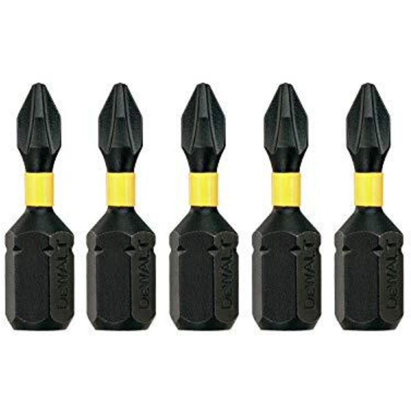 Torsion Bit schlagfest, Ph1 25 mm 5 Stk. - Dewalt