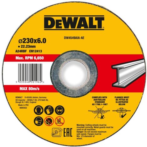 DeWalt Schruppscheibe 230x6x22,23 mm Metall