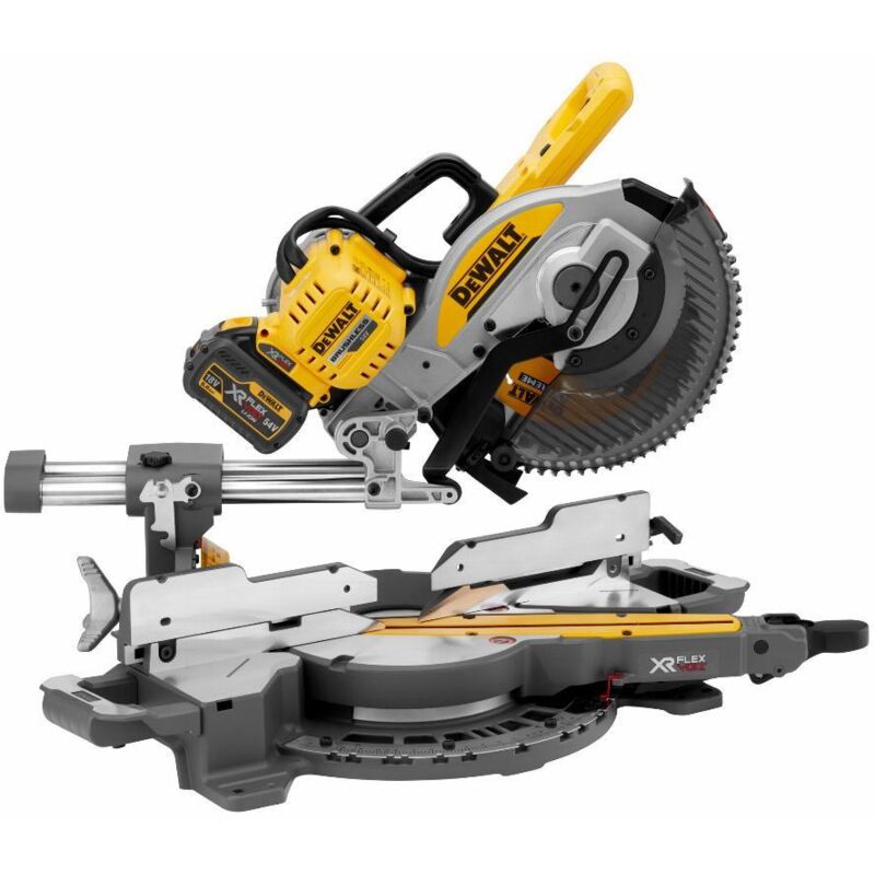 DEWALT Scie à onglet radiale 250mm XR FLEXVOLT 54V 3Ah DCS727T2