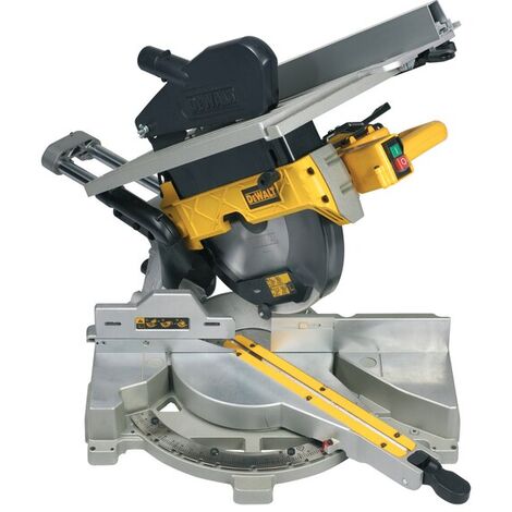 Dewalt – Scie à onglets radiale à table – 1600W – Capacité de coupe 285mm – Vitesse 3650 tr/min – Inclinaison 45° pour coupes précises - D27112