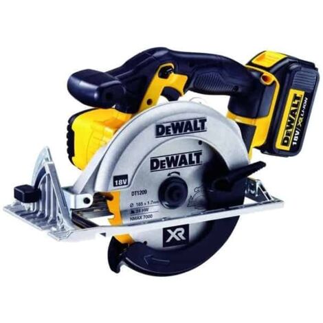 DEWALT Scie circulaire Ø 165mm 18V 4Ahx2 Li-Ion XR - DCS391M2