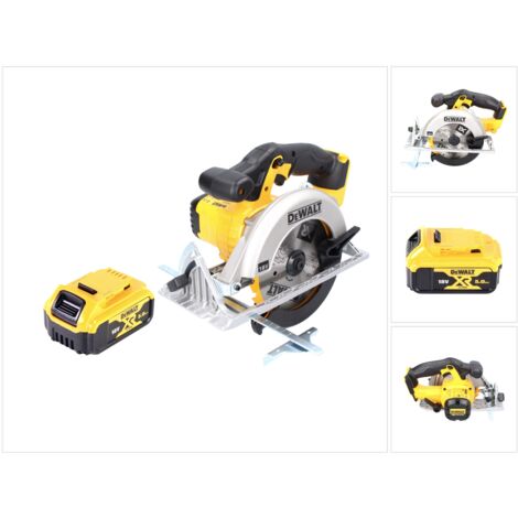 Dewalt – Scie circulaire sans fil 18V 165 mm – 1x batterie 5,0Ah – Lame pour bois dur – Profondeur de coupe 55 mm – Moteur haute performance - DCS 391 N