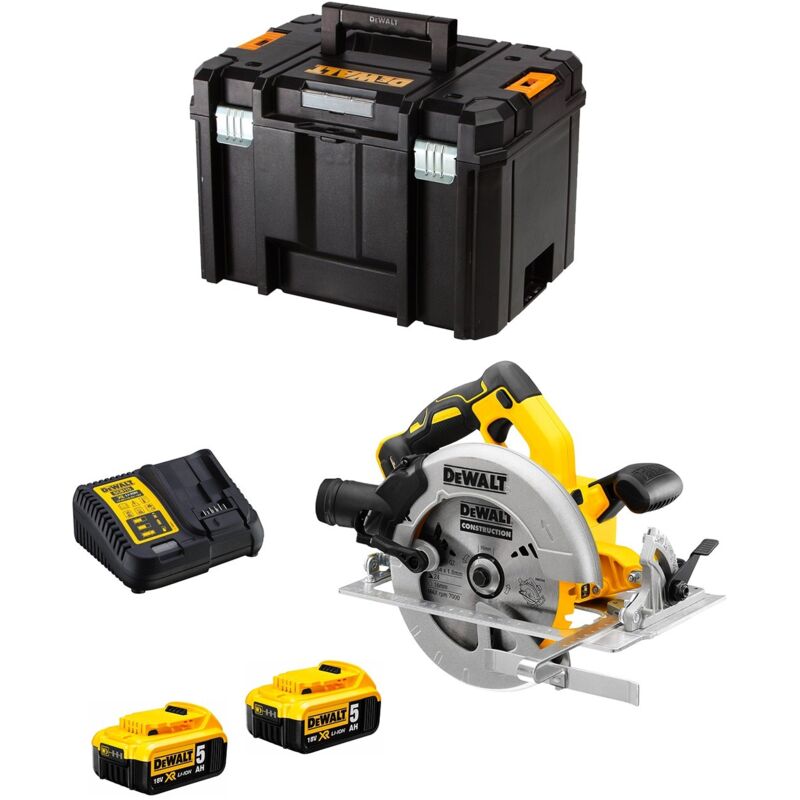 Scie circulaire DEWALT DCS570P2 XR 18V 2x5Ah Li Ion Brushless - vue 3