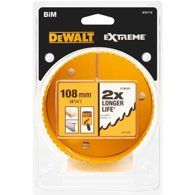 Couronne bimétallique, 108 mm Dewalt DT90340-QZ