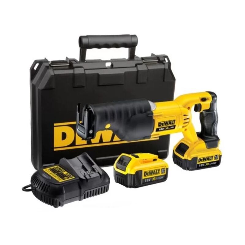 DCS380M2-QW Scie sabre 18V Li-Ion xr - 2 x 4.0 Ah Batteries + chargeur en tstak - Dewalt