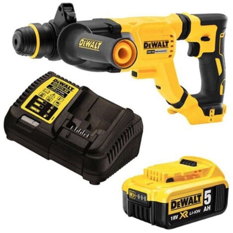 DEWALT SDS-Plus XR 18V 5aH Li-Ionen-Bohr-Meißel - 3 Joule - Ø28 mm - im Koffer mit Akku und Ladegerät - DCH263P1-QW