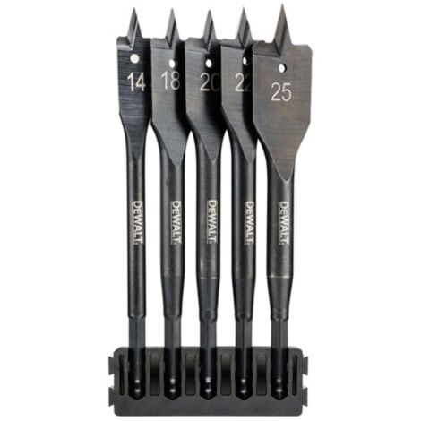 DeWALT - Set 5 mèches à bois plates DT70833