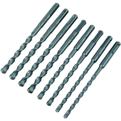 Dewalt set 8 bits SDS plus mod. Accessoires de forage DT60300 diffe'rentes tailles pour le percage de maconnerie