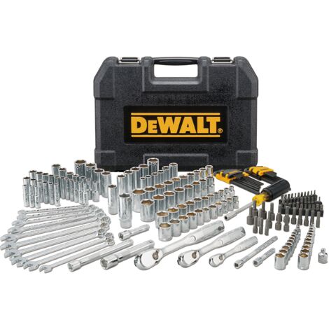 DEWALT Set di strumenti meccanici, unità da 1/4" e 3/8" e 1/2", SAE/Metric, 205 pezzi (DWMT81534)