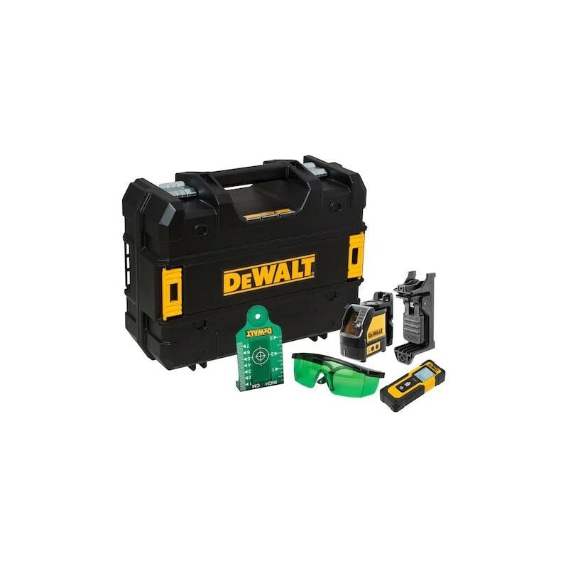 Set niveau laser DW088CG avec télémètre DW099E (DW0887100-1) - Dewalt