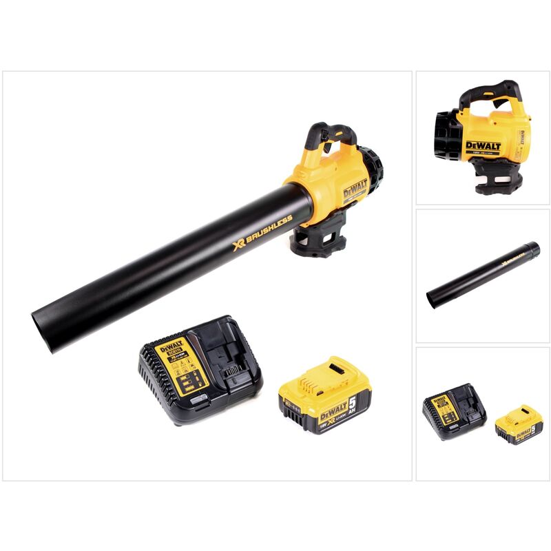 Dcm 562 P1 Souffleur à batterie 18 v Brushless + 1x batterie 5,0 Ah + chargeur - Dewalt