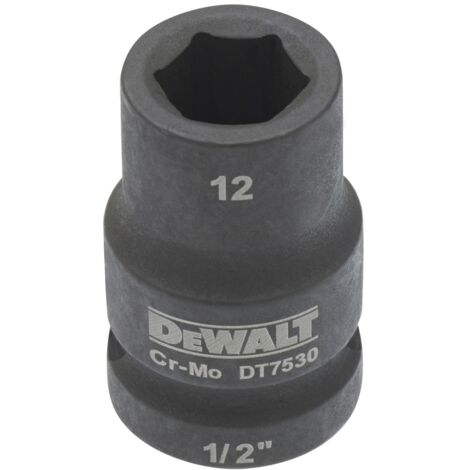 DeWalt Steckschlüssel kurz 12 mm 1/2 schlagfest