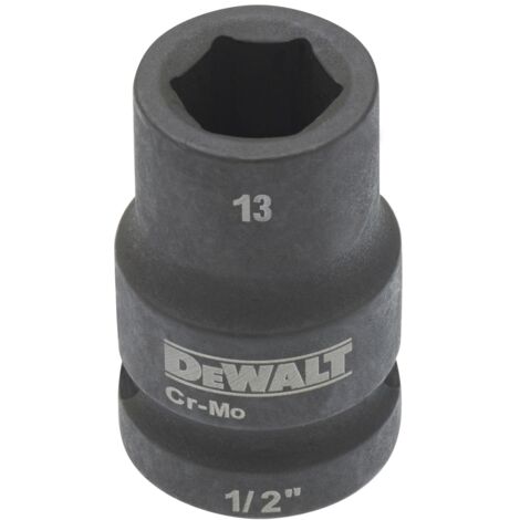 DeWalt Steckschlüssel kurz 13 mm 1/2 schlagfest