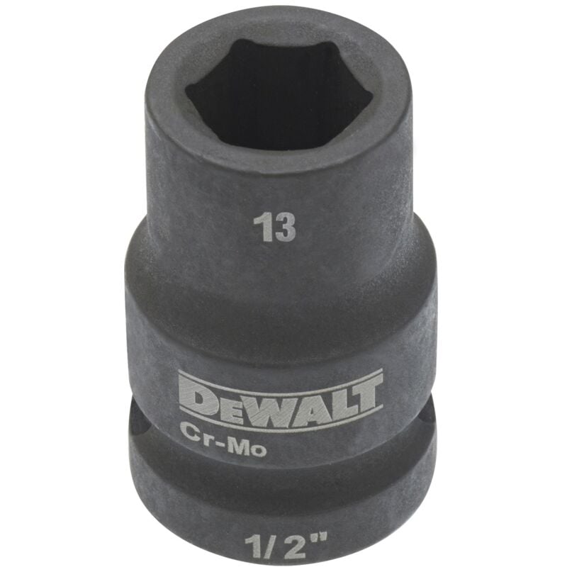 Steckschlüssel kurz 13 mm 1/2 Schlagfest - Dewalt