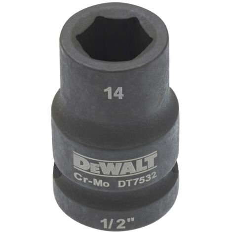 DeWalt Steckschlüssel kurz 14 mm 1/2 schlagfest