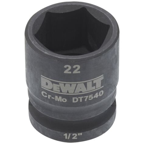 DeWalt Steckschlüssel kurz 22 mm 1/2 schlagfest