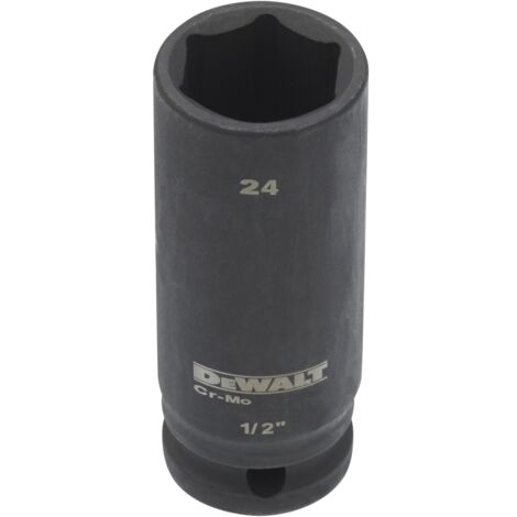 DEWALT Steckschlüssel Lang 24mm 1/2 schlagfest