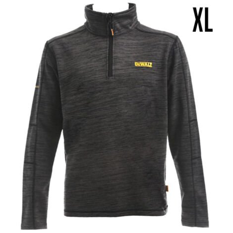DeWALT - Sudadera de hombre Jonesborough Original, cremallera en el cuello, talla XL, gris oscuro 48935/XL