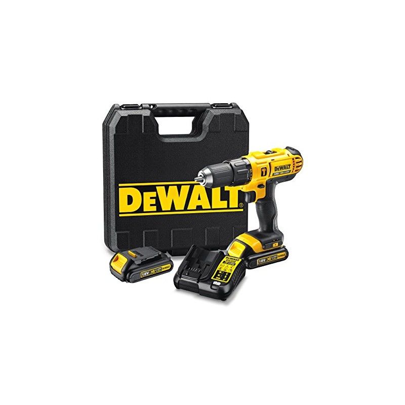 

Dewalt - DCD776C2-QW Taladro percutor XR 18V 13 mm 42Nm con 2 baterías Li-Ion 1, 18 W, 18 V