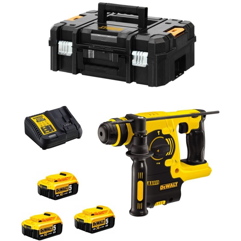 Tassellatore DeWALT DCH253P3 (3 x 5,0 Ah + DCB115 + TSTAK II)
