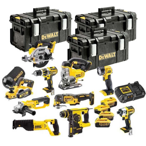 DeWalt TDKIT10x4 18V XR 10 Piece Kit with 4 X 4.0Ah Batteries