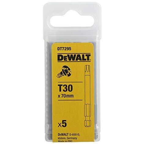 DeWalt Torsion Bit T30 70 mm, 5 Stk.