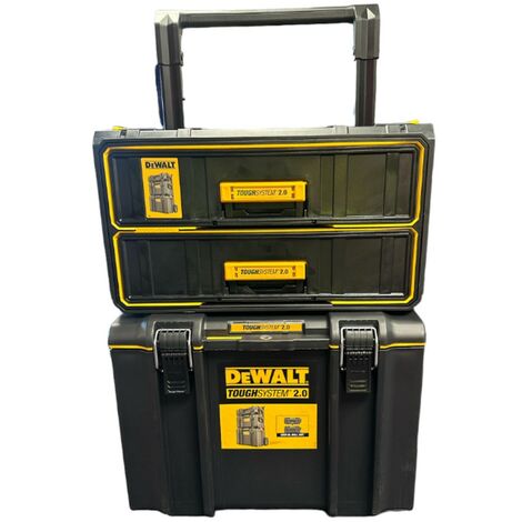 Dewalt Toughsystem Rolling Mobile Storage Box Trolley + 2 Deep Drawer Unit
