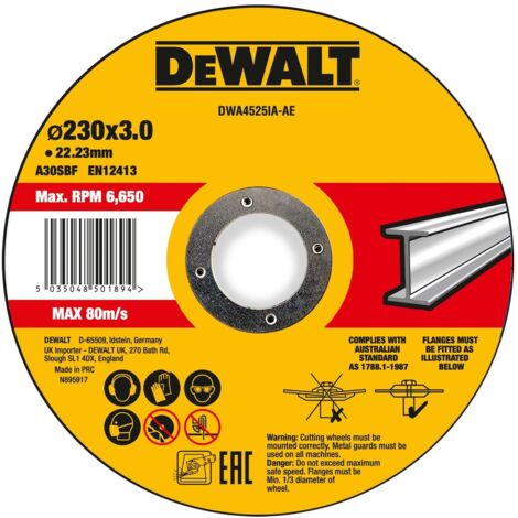 DeWalt Trennscheibe 230x3x22,23 mm Metall