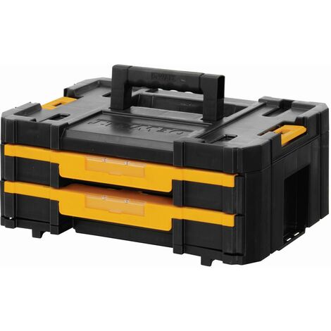 DeWALT TSTAK Box IV Malette avec 2 tiroirs et diviseur - DWST1-70706