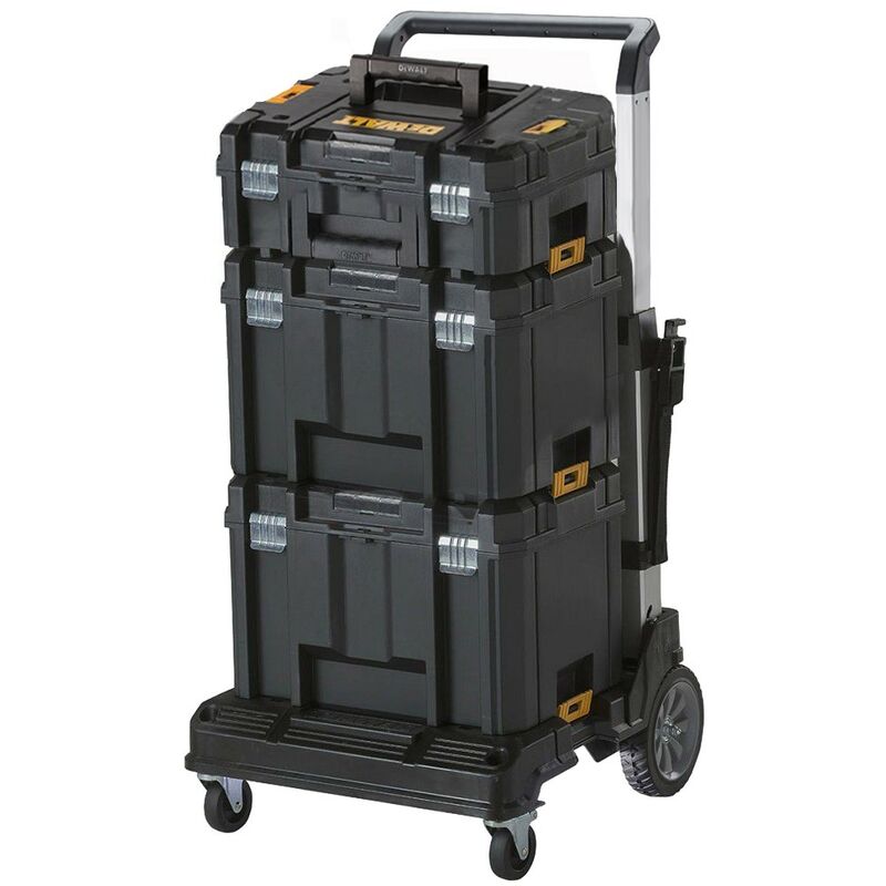 TStak Tower Trolley - Includes 2 x T-Stak vi Deep Cases 1 x TStak ii Case - Dewalt